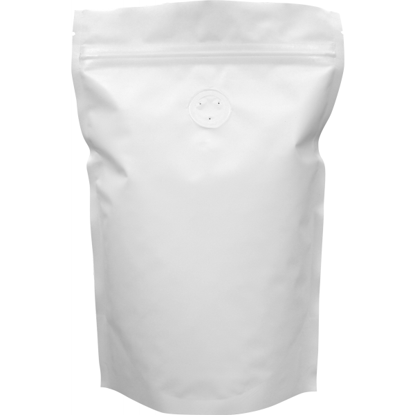 250g white coffee bag with seal